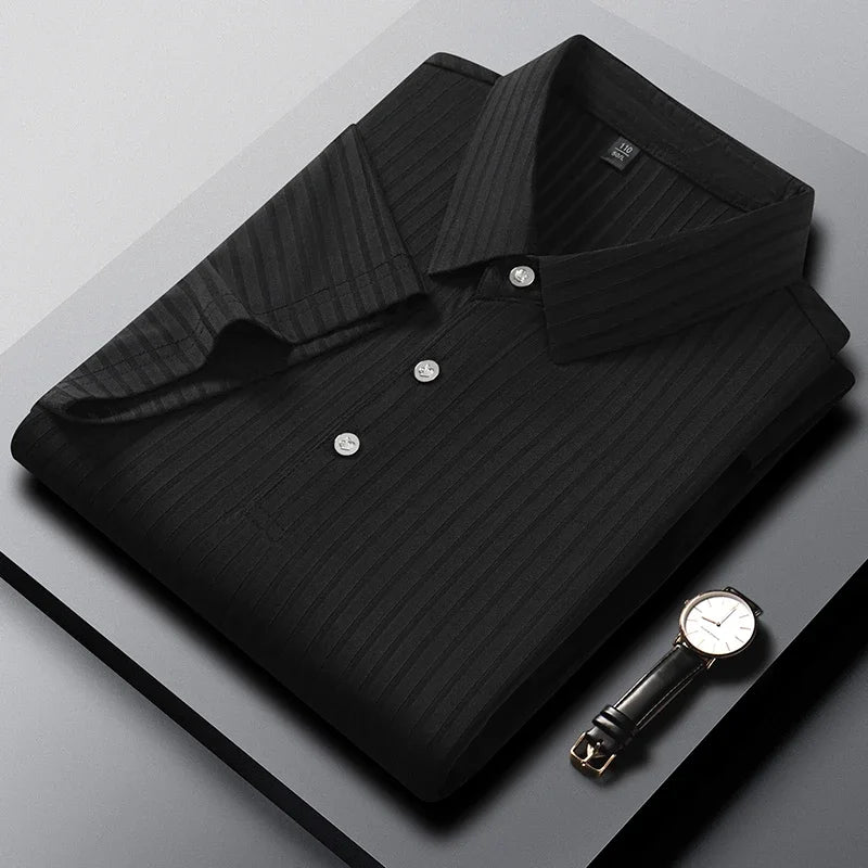 Lauxs Men's - Timeless Striped Polo Shirt
