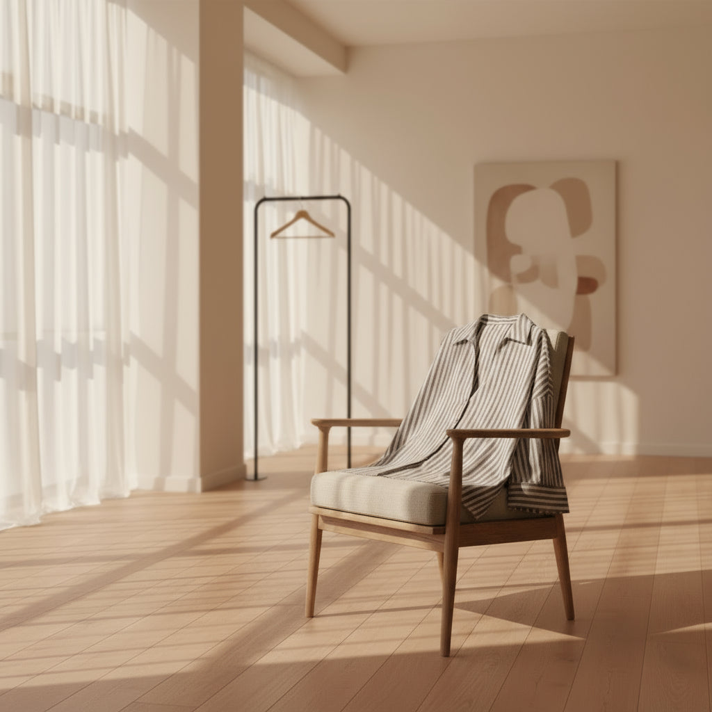 Lauxs Women's - Elegant Wide Sleeve Linen Blouse