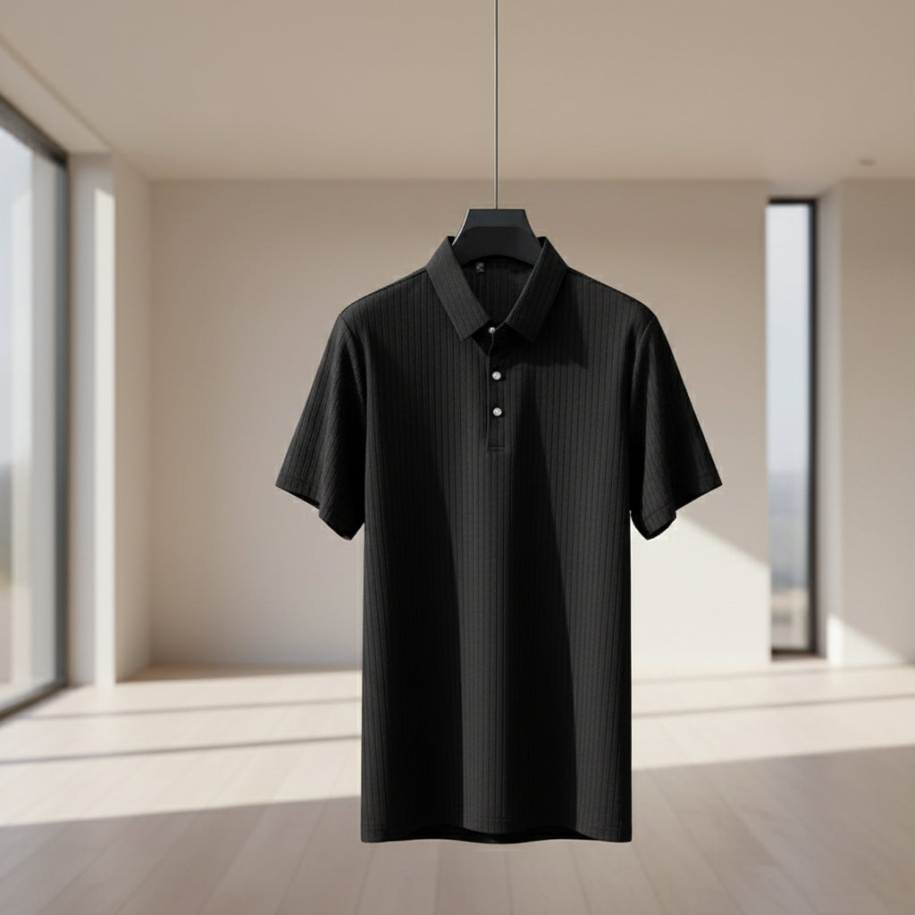 Lauxs Men's - Timeless Striped Polo Shirt