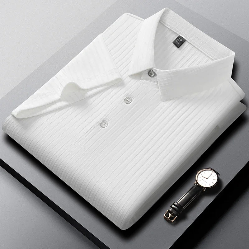Lauxs Men's - Timeless Striped Polo Shirt