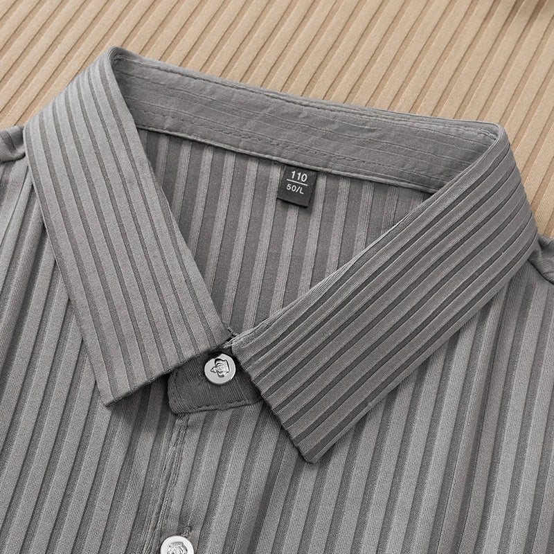Lauxs Men's - Timeless Striped Polo Shirt