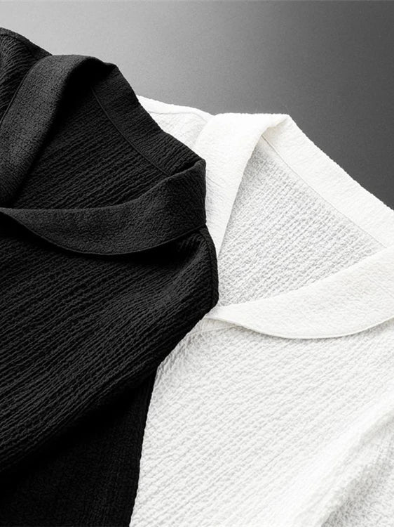 Lauxs Ice Silk Linen Summer Elegance Set