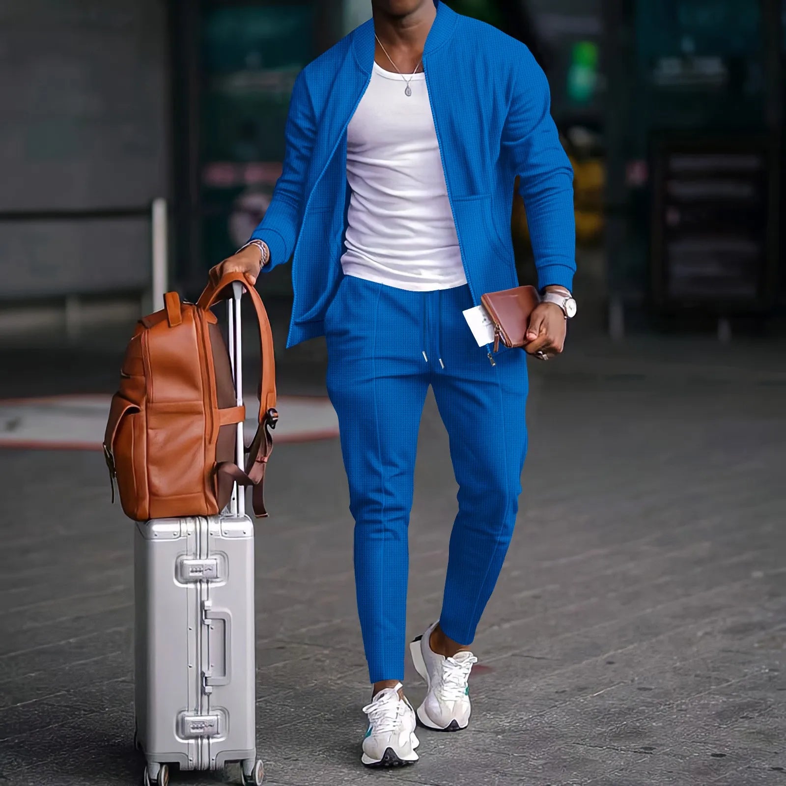 Lauxs - Exclusive Men's Waffle Knit Suit