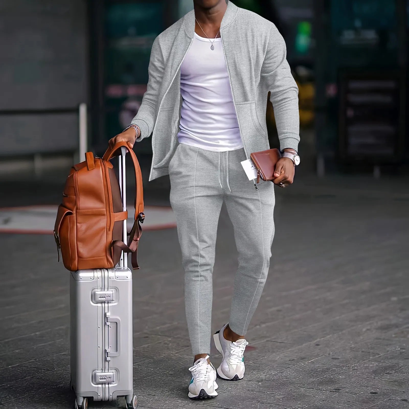 Lauxs - Exclusive Men's Waffle Knit Suit