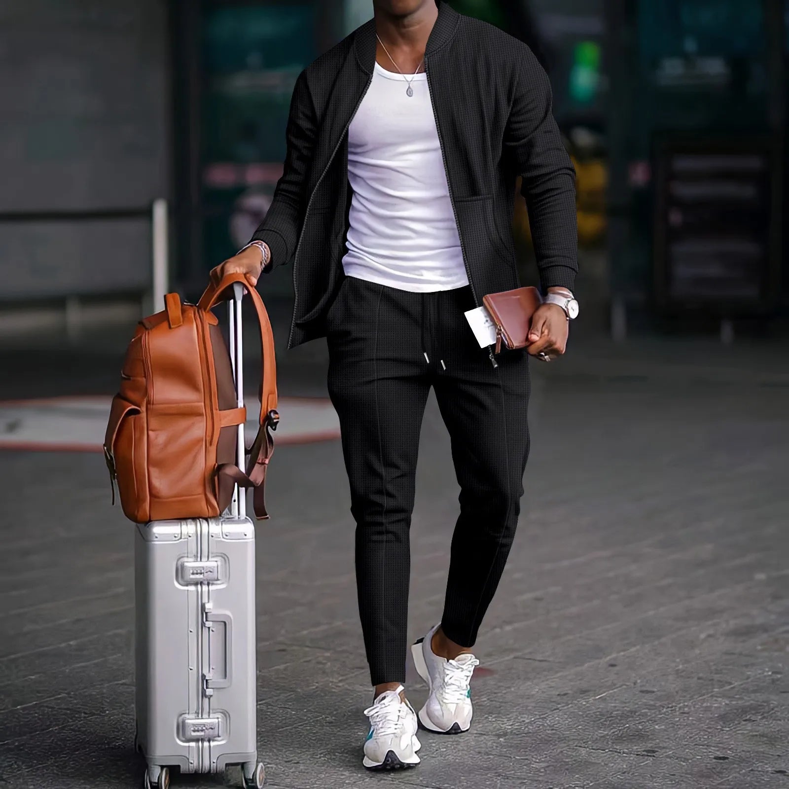 Lauxs - Exclusive Men's Waffle Knit Suit